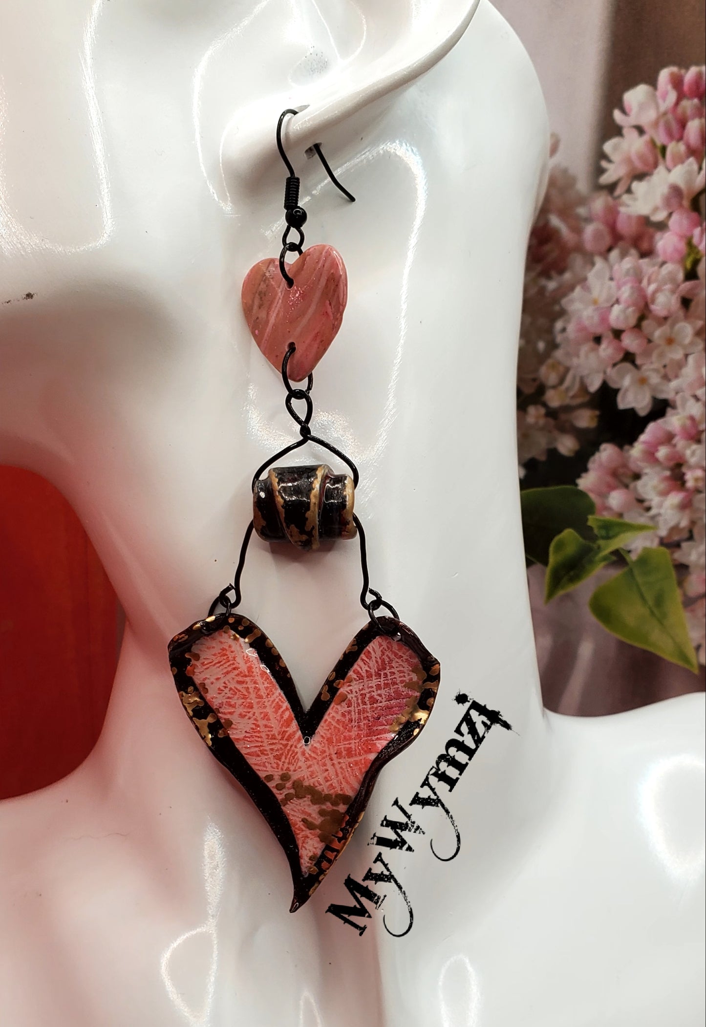 Pink Chiseled Heart