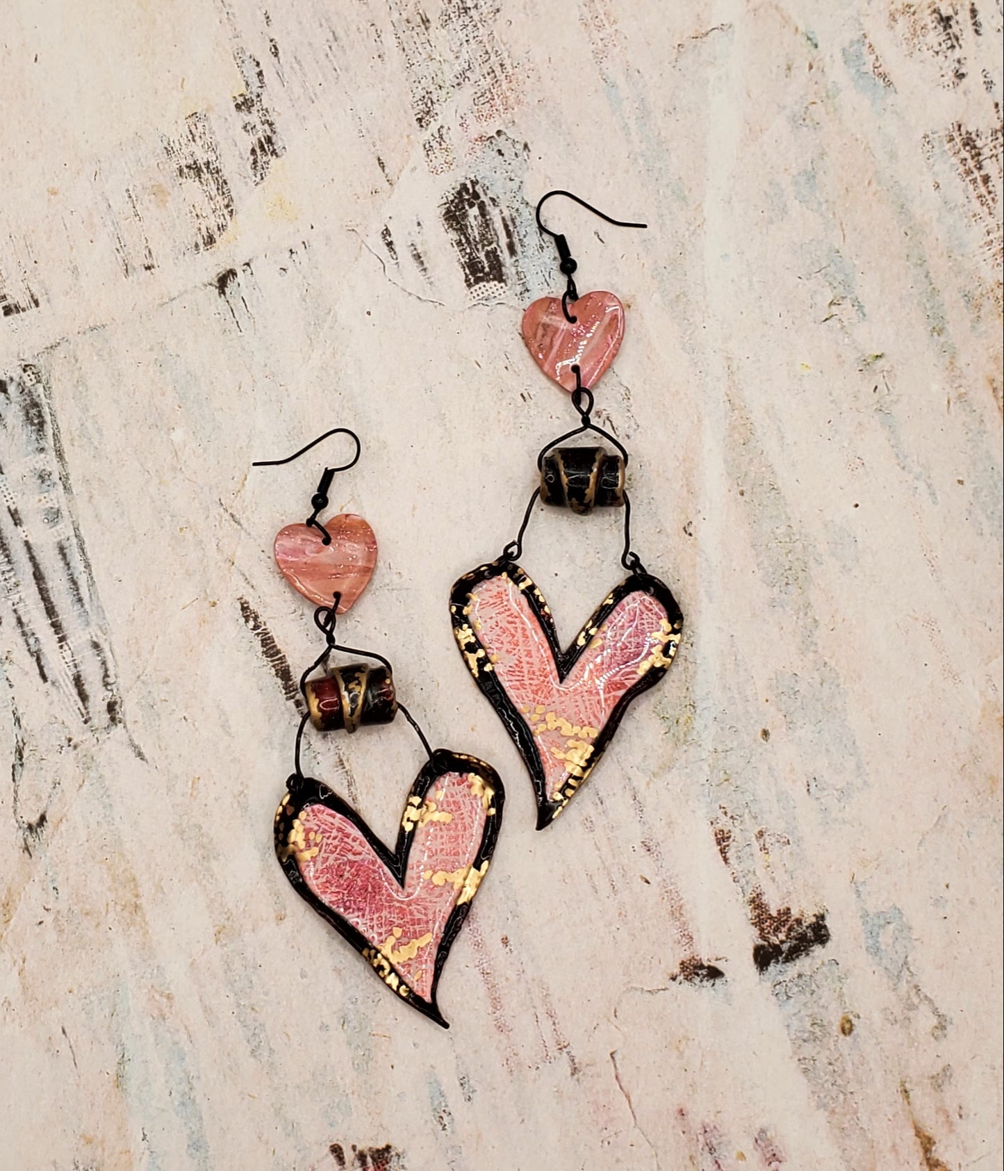 Pink Chiseled Heart