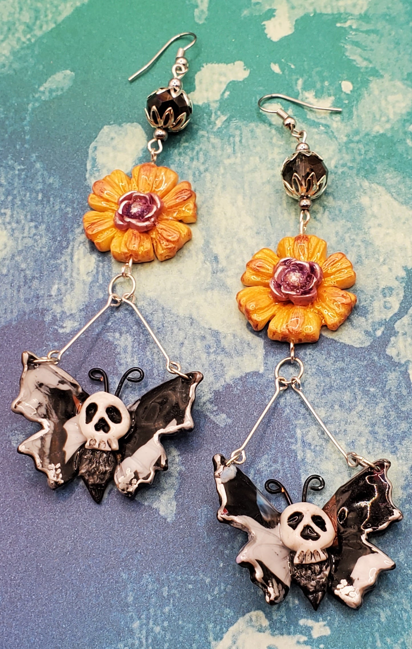 Orange SunFlower Skull Moth-Butterfly