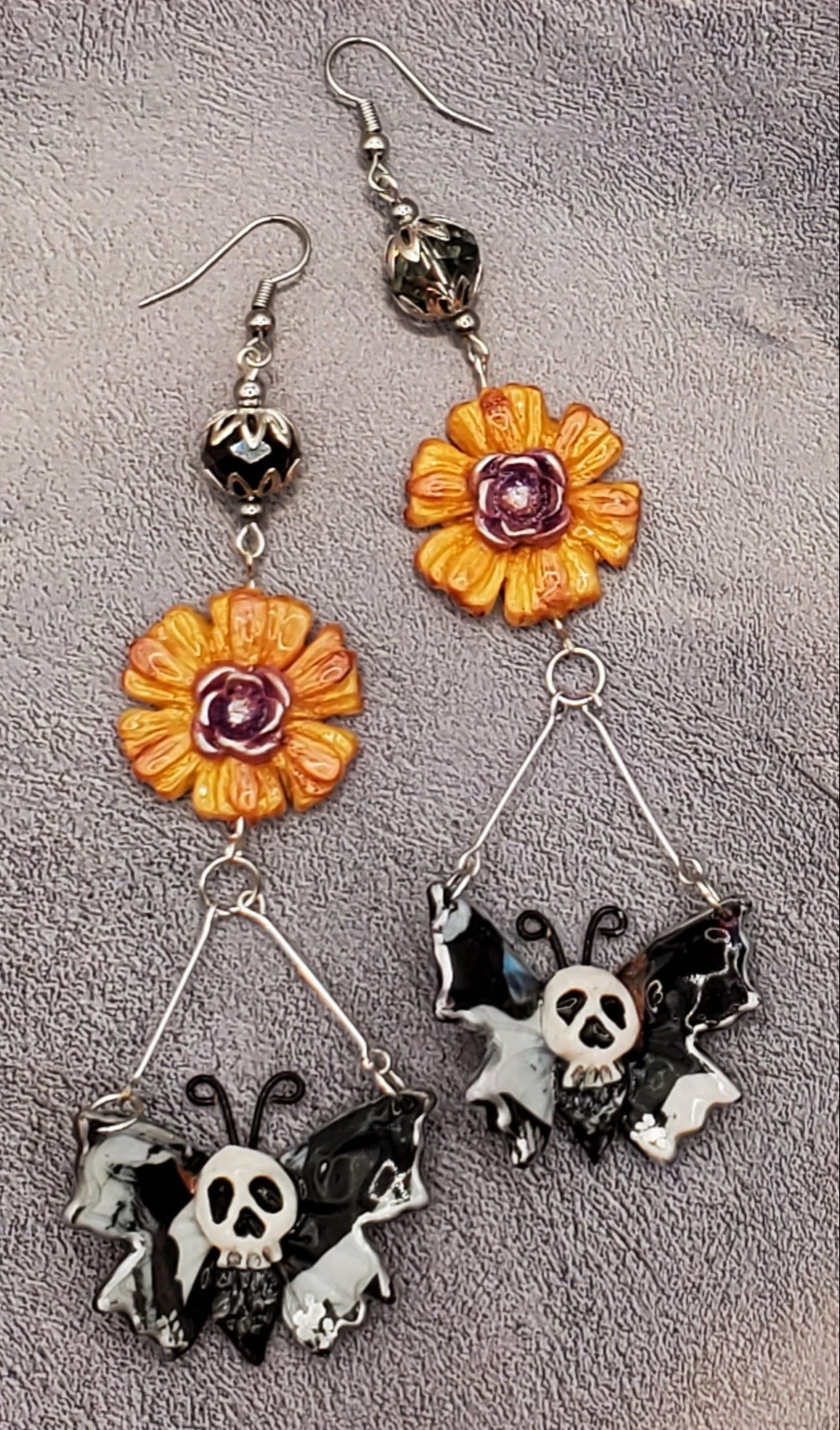 Orange SunFlower Skull Moth-Butterfly
