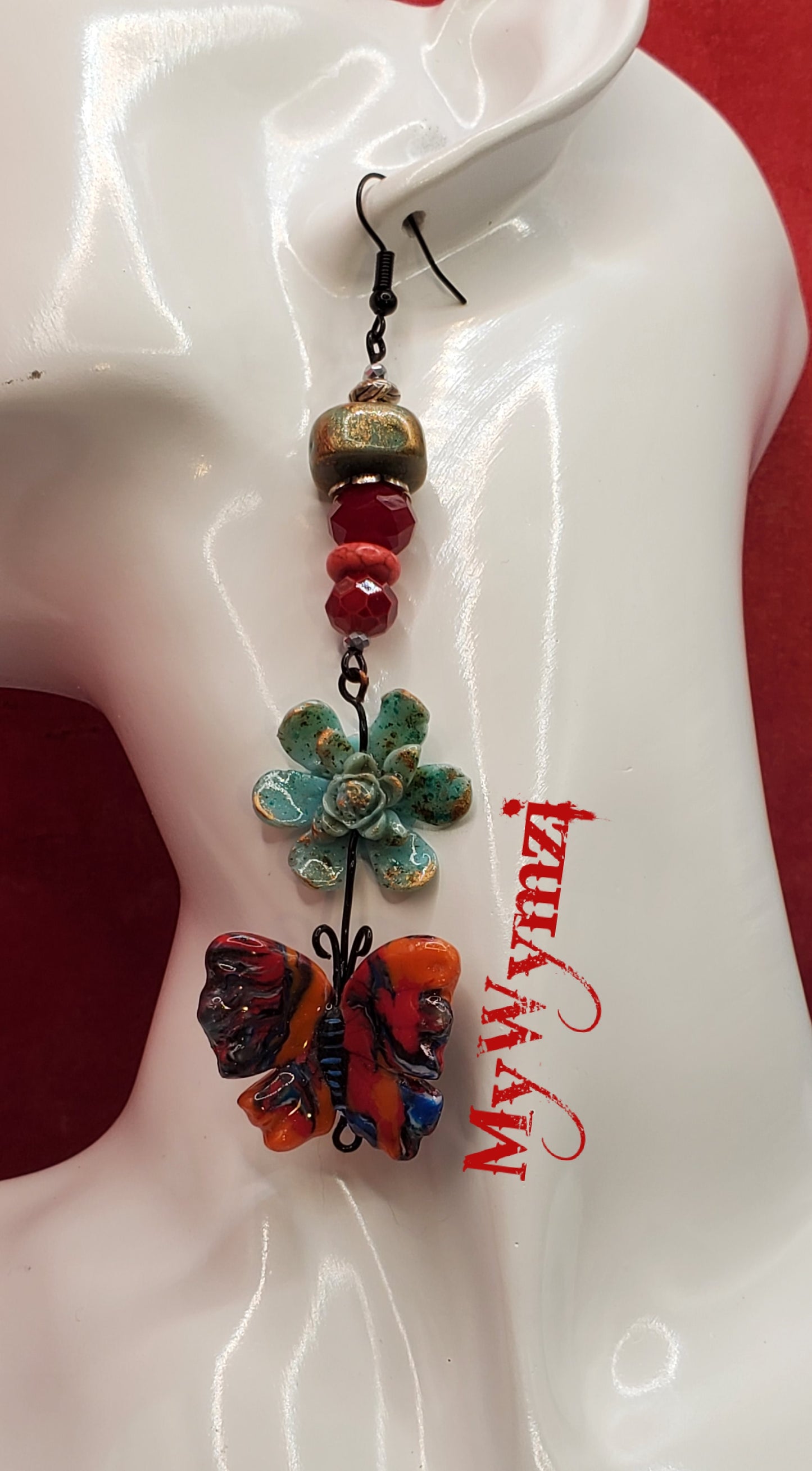 Turquoise Flower Butterfly