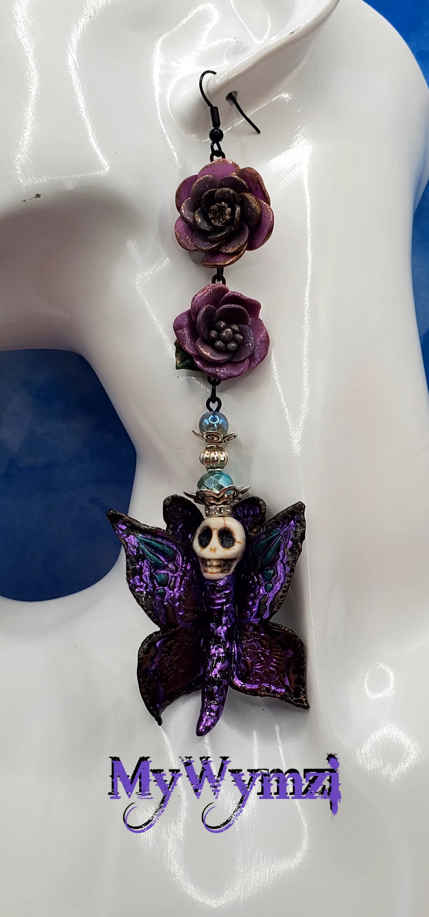Purple Butterfly Skullies