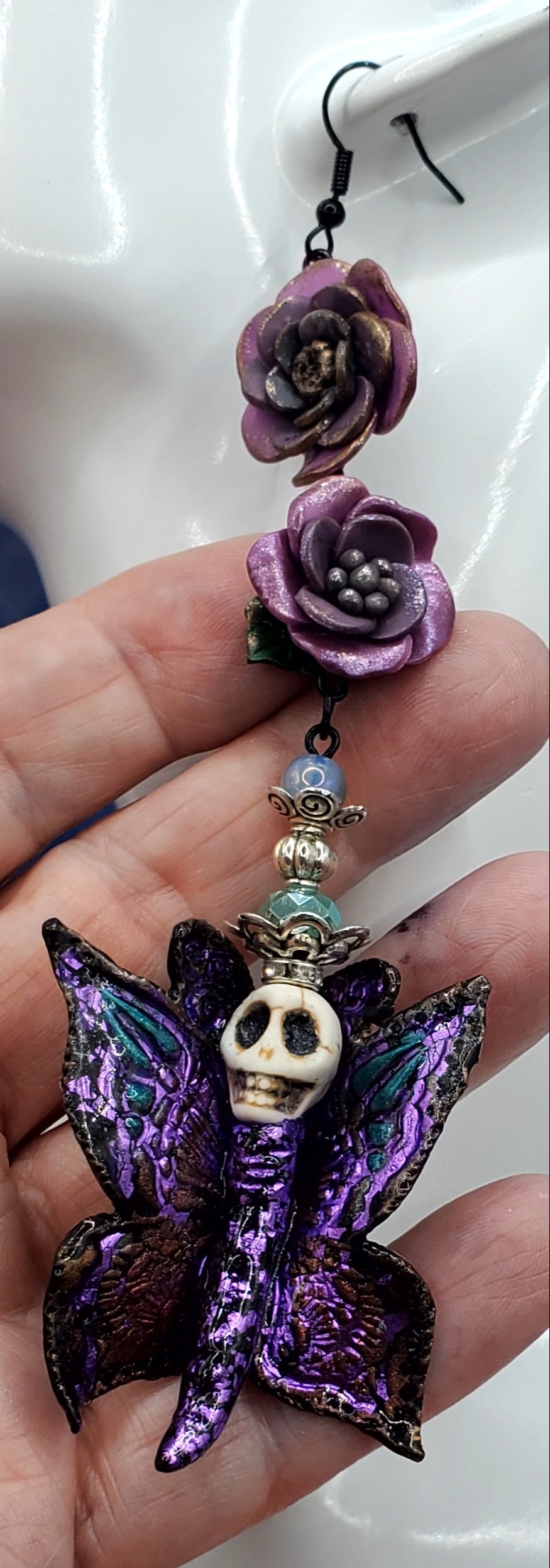 Purple Butterfly Skullies