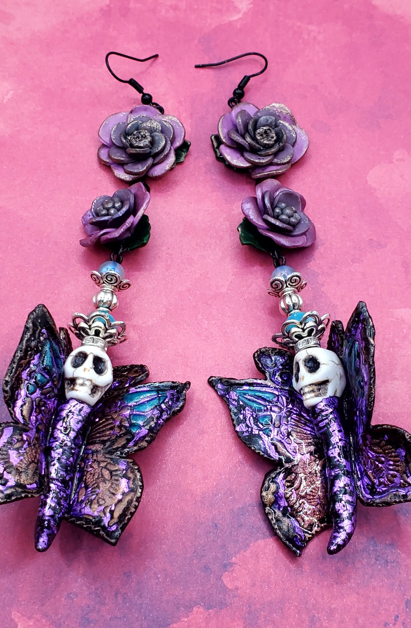 Purple Butterfly Skullies