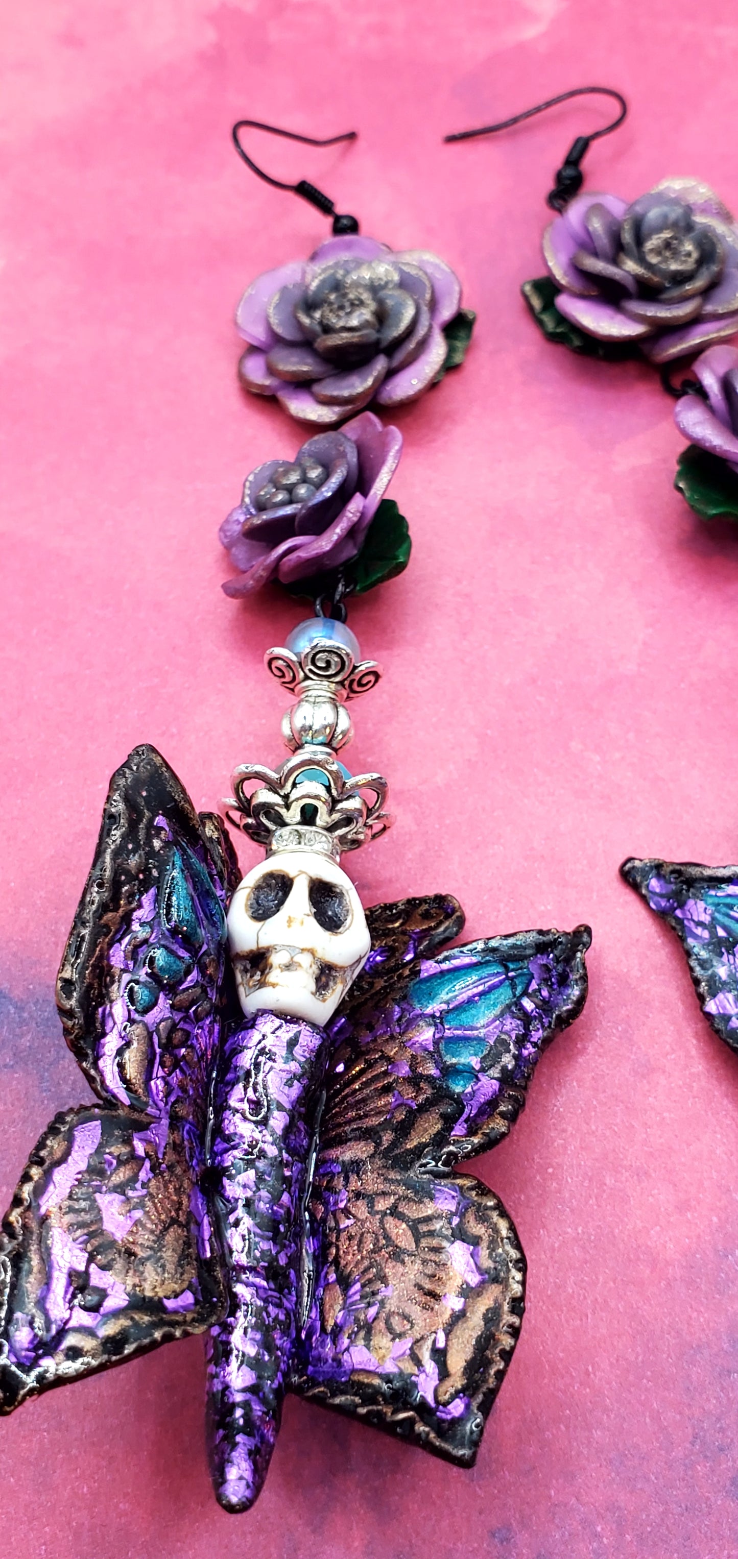 Purple Butterfly Skullies