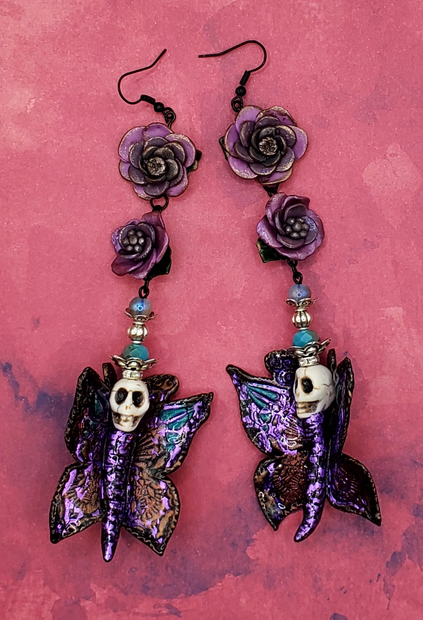 Purple Butterfly Skullies