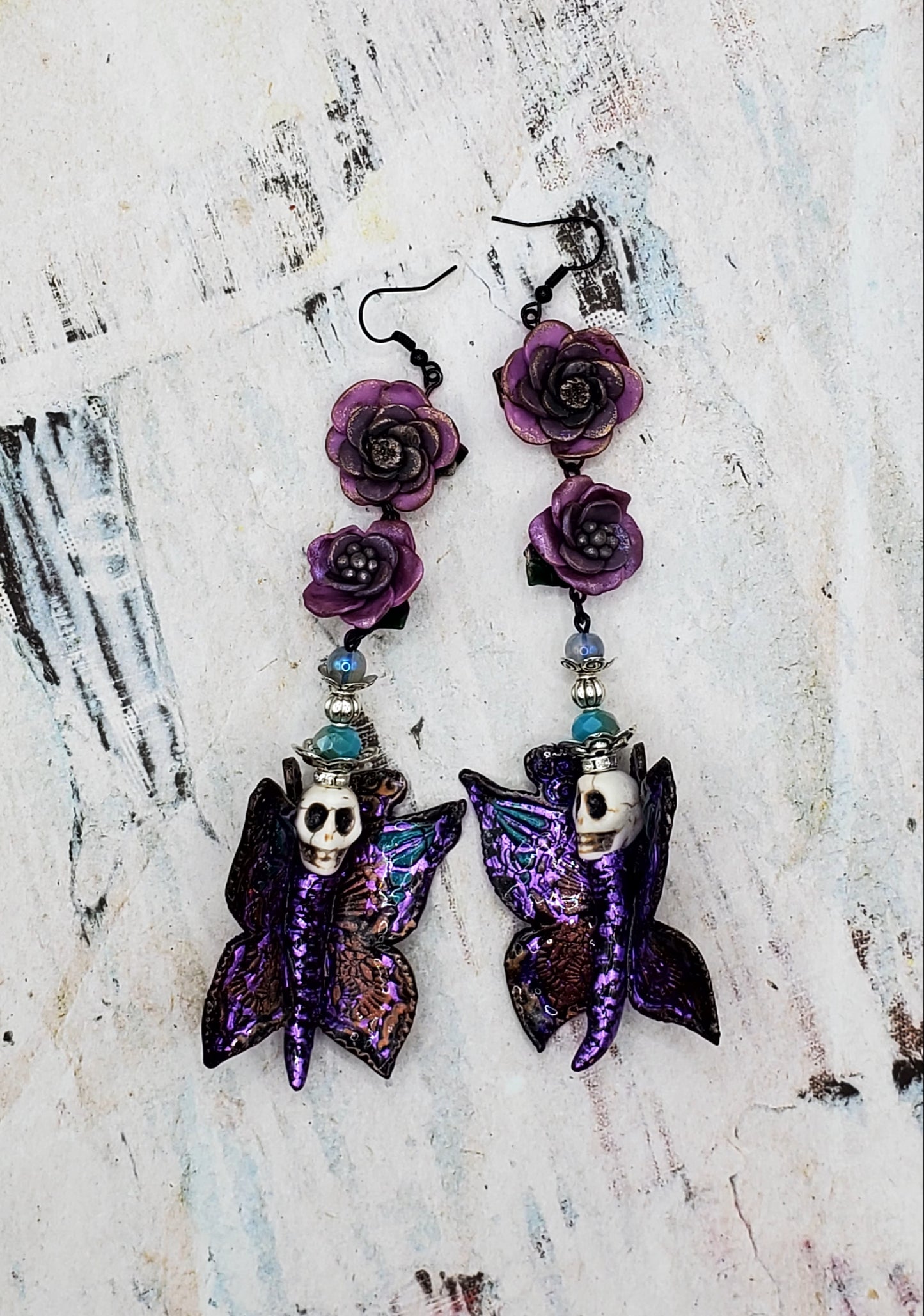 Purple Butterfly Skullies