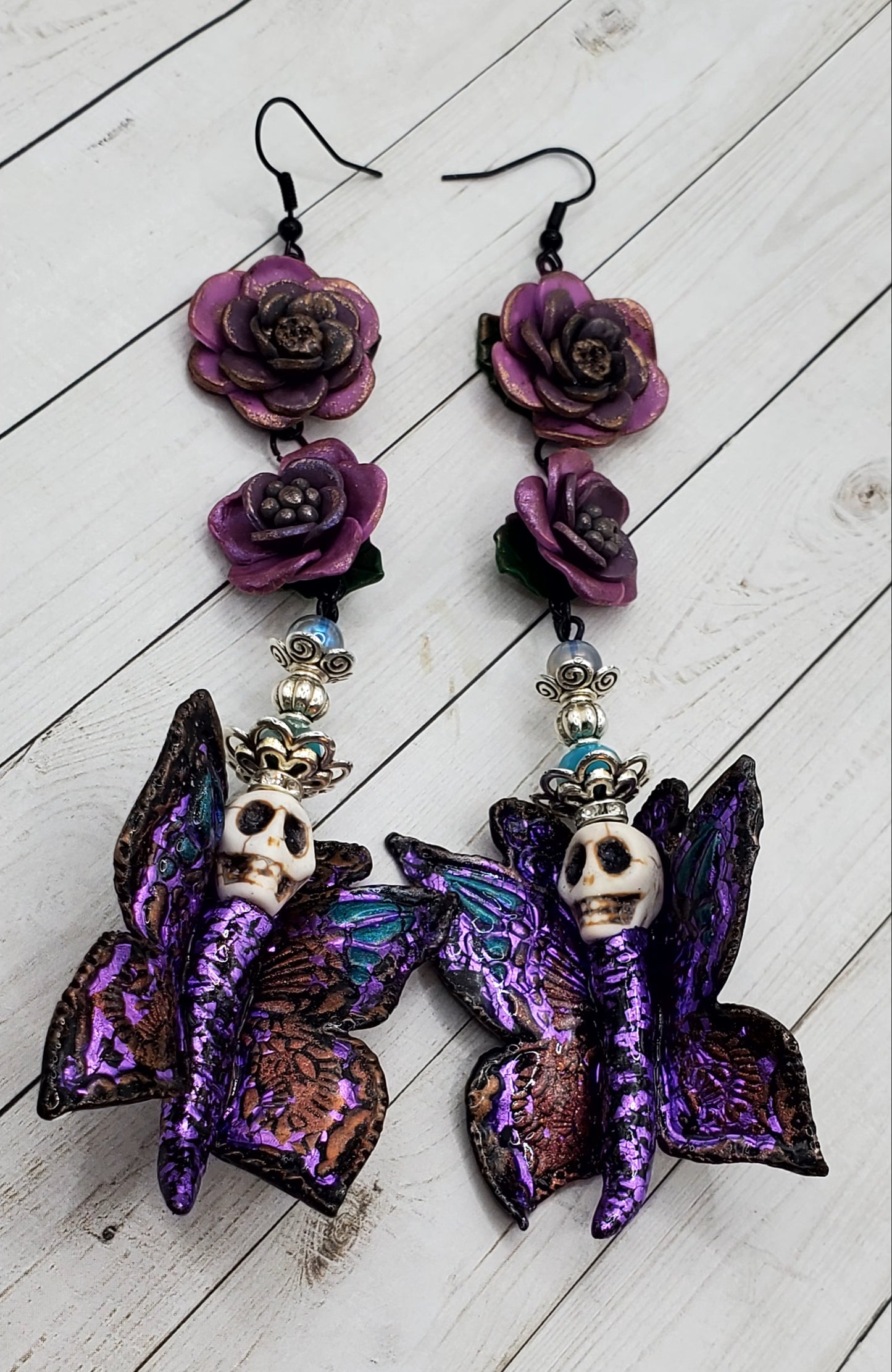 Purple Butterfly Skullies