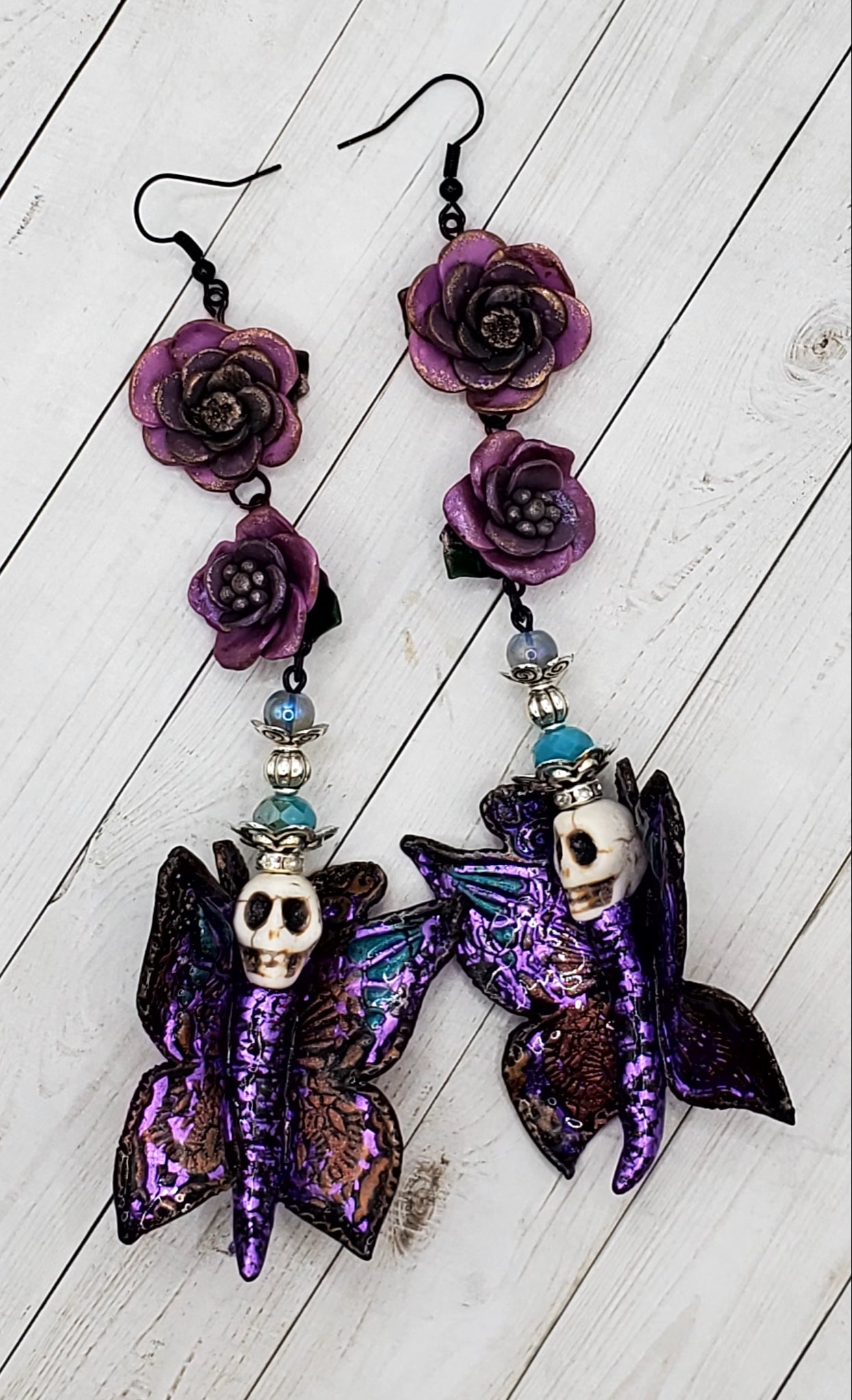 Purple Butterfly Skullies