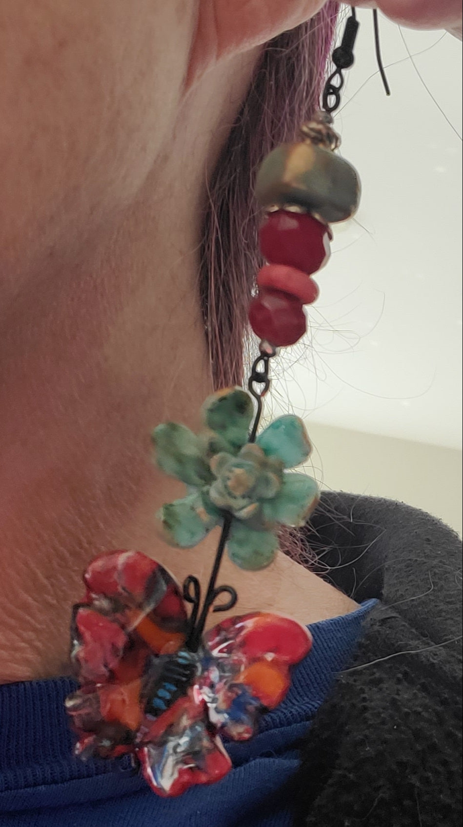 Turquoise Flower Butterfly